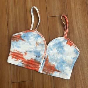 Zara Cropped Tie Dye Tank